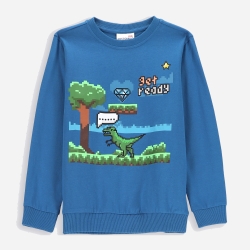 Світшот для хлопчика Coccodrillo Game On Kids ZC2143101GAK 98 см Синій