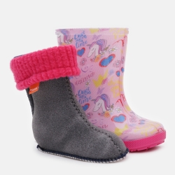 Гумові чоботи для дівчинки Demar Hawai Lux Print 0048 AL 20/21 13.5 см Рожеві (2000000355023)