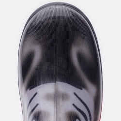 Гумові чоботи для дівчинки Demar Twister Lux Print 0038 S 24-25 Чорні з білим