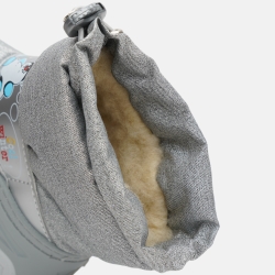 Чоботи зимові для дівчинки Demar Snowmen 4010 NE 24/25 16.5 см Сріблясті
