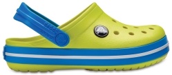 Крокси і сабо для хлопчиків Crocband Kids Tennis Green Ball/Ocean C11 (28) жовте з синім