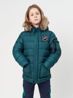 Куртка зимова дитяча Minoti Genius 7 37090TEN 146-152 см Зелена