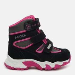 Черевики зимові для дівчинки Bartek 11656002 25 Чорний/Рожевий