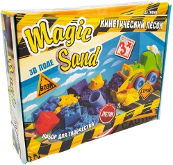 Набір для творчості Strateg Magic sand 450 г + трактор (51201)
