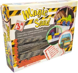 Набір для творчості Strateg Magic sand 450 г + трактор (51201)